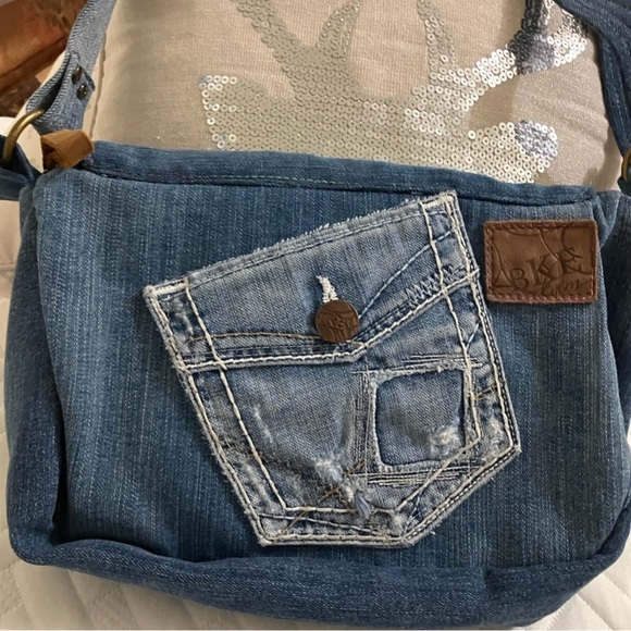 Rainbow zipper Handmade purse - Picture 5 of 10